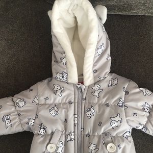 London Fog Baby Coat & Pouch - 0-6mon